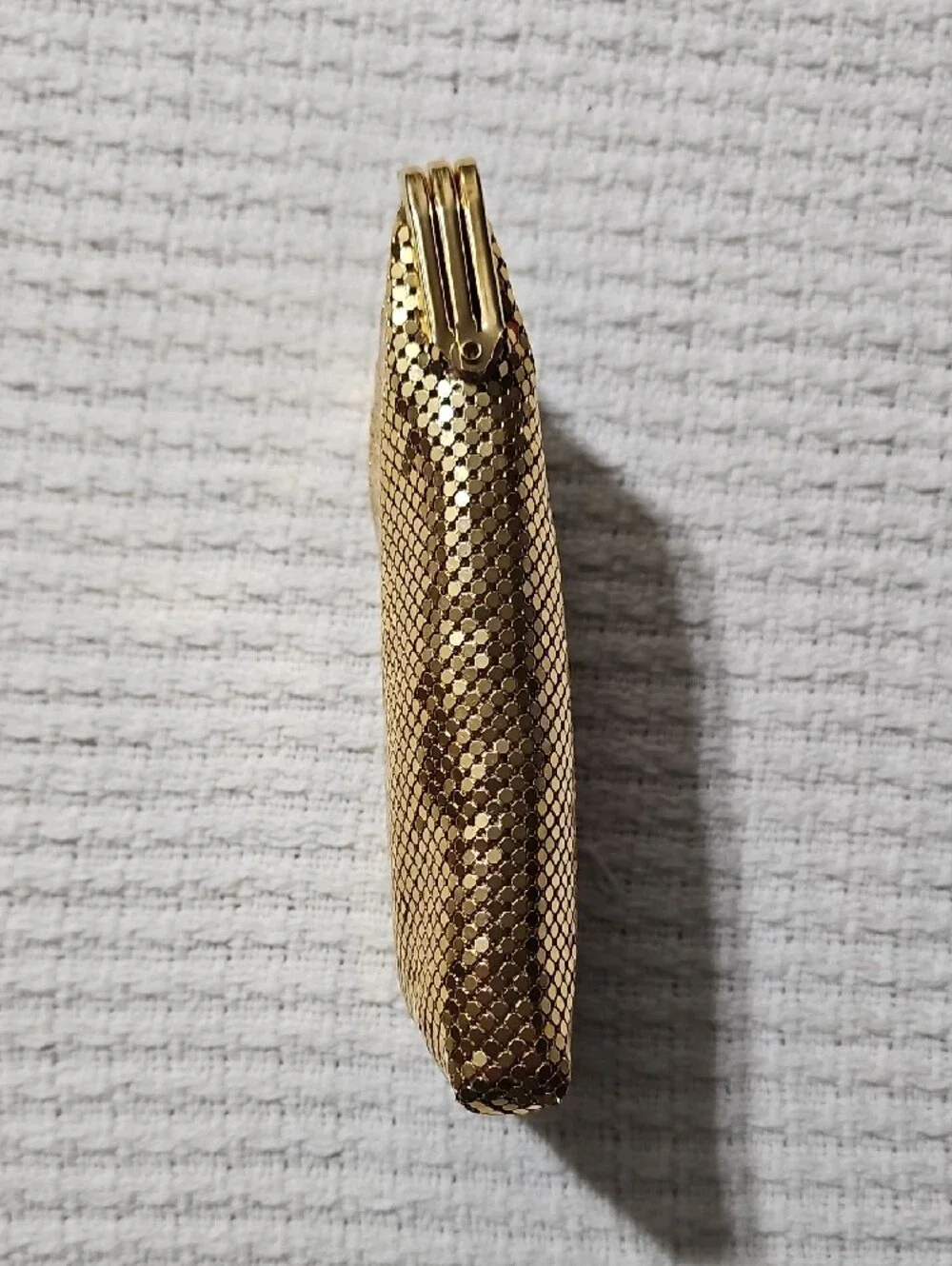Joan Rivers Gold Mesh Coin Purse with Satin Interior